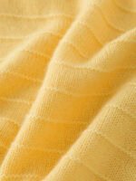 GOAT CASHMERE RICH HOODED SWEATER | DARK GREY, WHITE, SUNFLOWER YELLOW