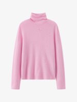 LUXURY CASHMERE SLIM-FIT TURTLENECK SWEATER | SOFT CAMEL, CHARCOAL GREY, BLUSH PINK