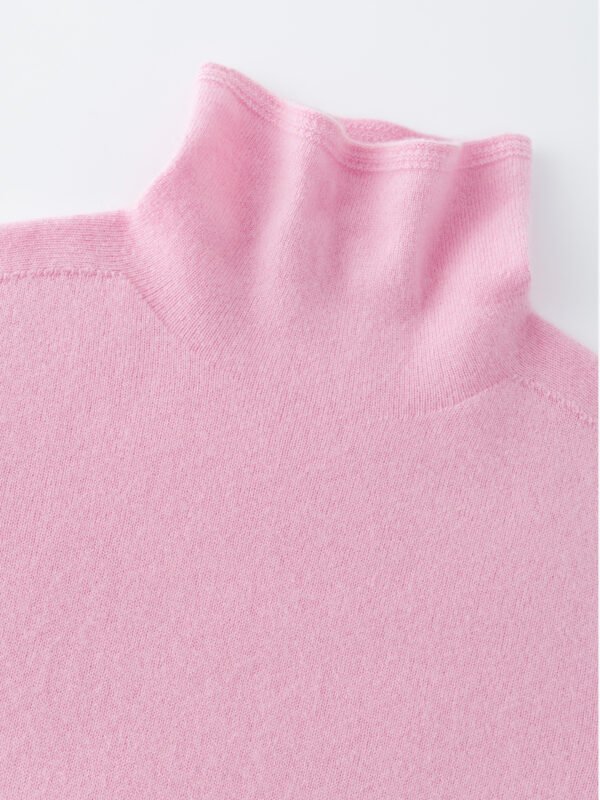 LUXURY CASHMERE SLIM-FIT TURTLENECK SWEATER | SOFT CAMEL, CHARCOAL GREY, BLUSH PINK