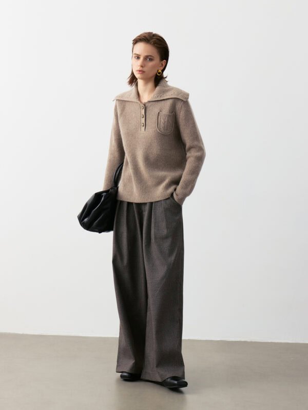 LUXURY CASHMERE DARK COFFEE LUXURY SWEATER