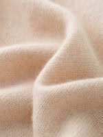 LUXURY CASHMERE BLEND HALF-ZIP COLLARED SWEATER | SOFT CREAM