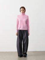 LUXURY CASHMERE SLIM-FIT TURTLENECK SWEATER | SOFT CAMEL, CHARCOAL GREY, BLUSH PINK