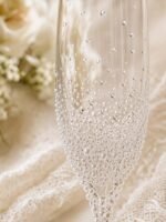 Pearl Crystal Champagne Flute Set