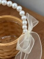 Pearl Handle Flower Girl Basket