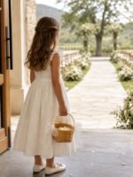 Pearl Handle Flower Girl Basket