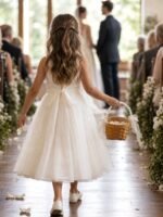 Pearl Handle Flower Girl Basket