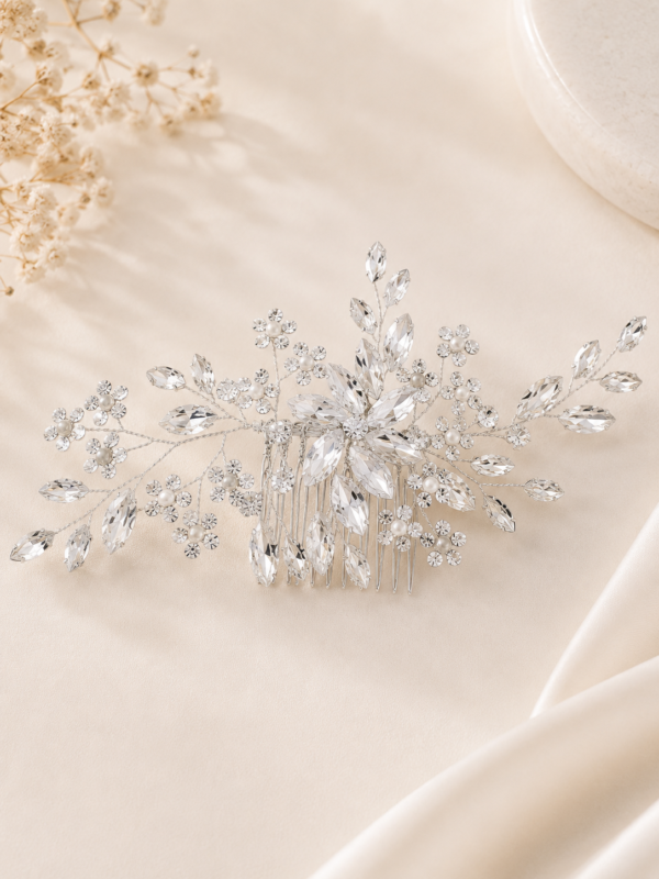 Crystal Floral Bridal Hair Vine