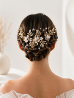 Gold Floral Bridal Hair Vine