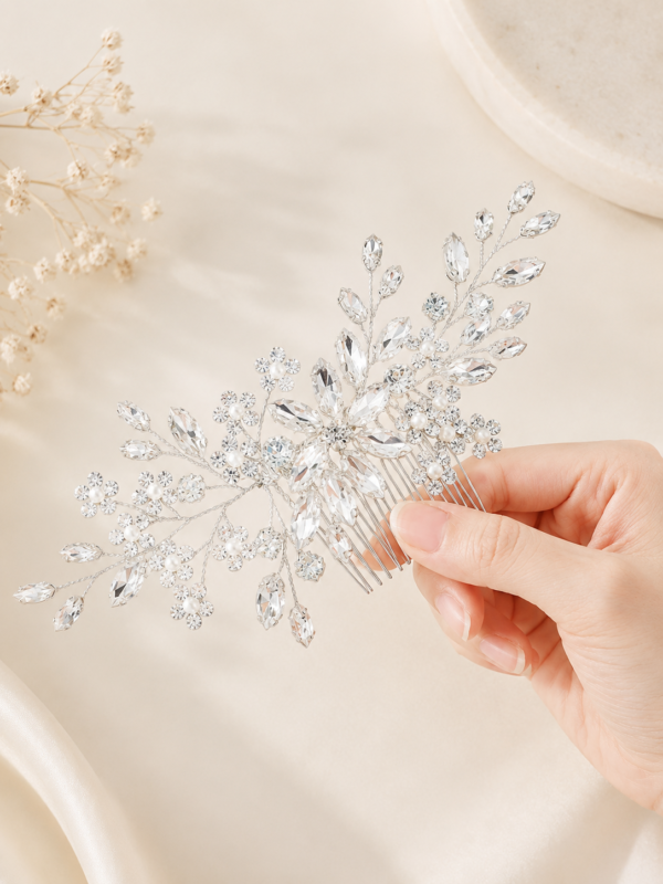 Crystal Floral Bridal Hair Vine