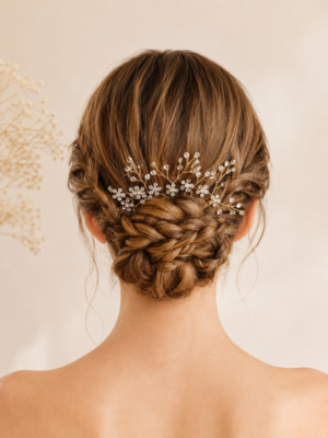 Five-Piece Floral Bridal Hair Pin Set