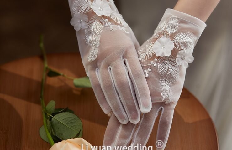 Bridal glove detail sample