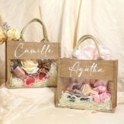 Personalized keepsake bag sample for bridesmaid gifts and wedding weekends
