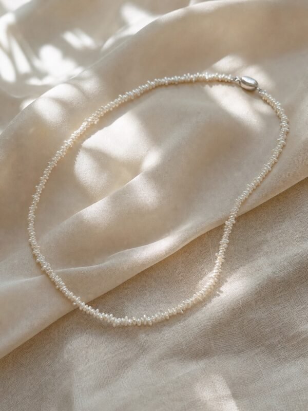 Natural Saltwater Keshi Pearl Necklace