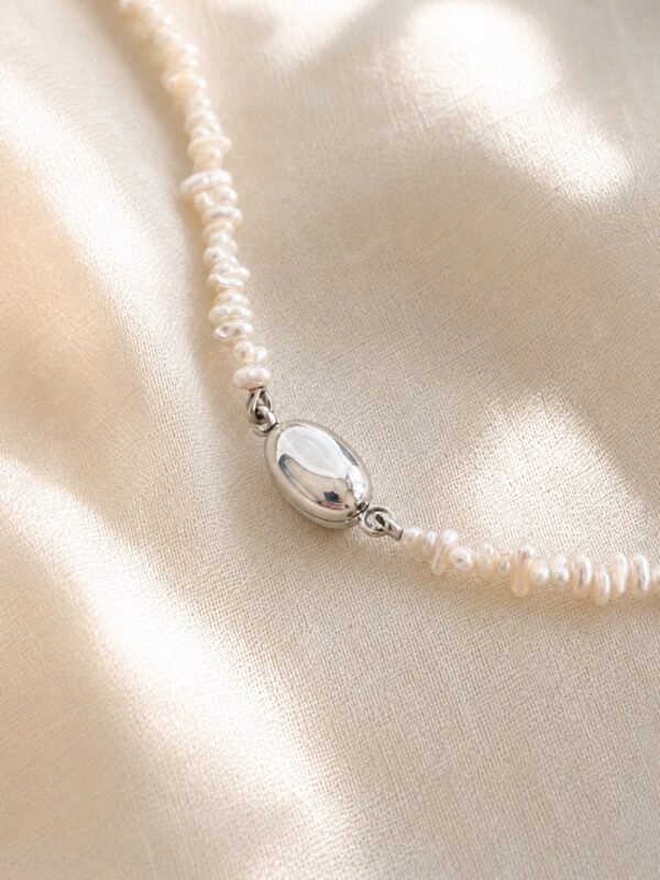 Natural Saltwater Keshi Pearl Necklace