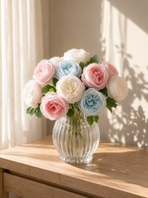 Serene Grace Real Touch Artificial Garden Rose Stem