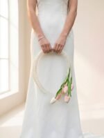 Pearl Tulip Bridal Bouquet
