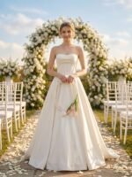 Pearl Tulip Bridal Bouquet