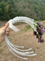 Purple Calla Lily Pearl Bridal Bouquet