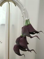 Purple Calla Lily Pearl Bridal Bouquet