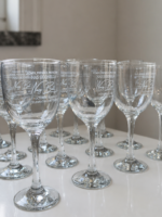 Custom Name Wedding Wine Glasses | Personalized Toasting Set