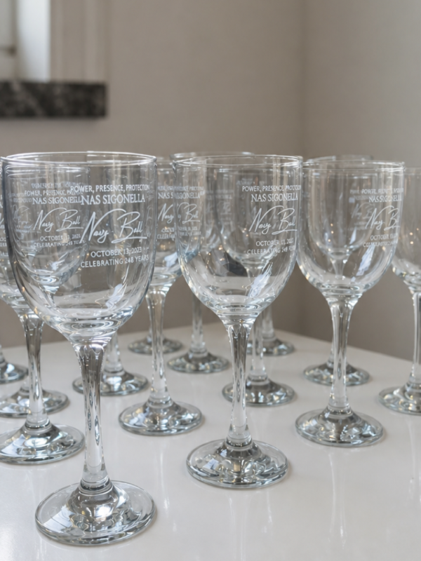 Custom Name Wedding Wine Glasses | Personalized Toasting Set