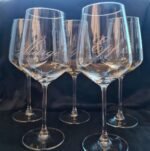 Personalized Wedding Wine Glasses | Custom Name Toasting Set