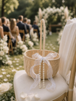 Pearl Handle Flower Girl Basket