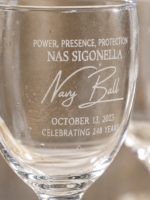 Custom Name Wedding Wine Glasses | Personalized Toasting Set
