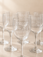 Custom Name Wedding Wine Glasses | Personalized Toasting Set